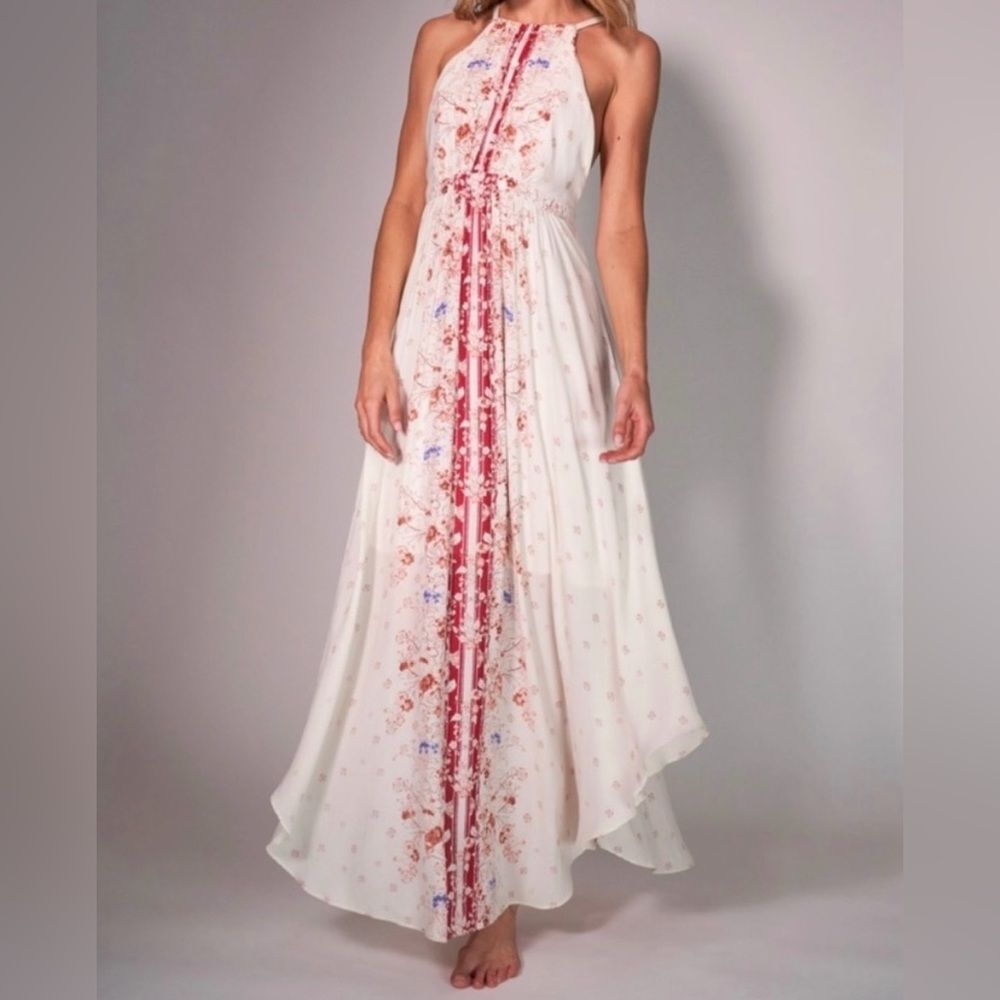 Free People Caught In the Moment Maxi Dress | Size 4 | Antique White